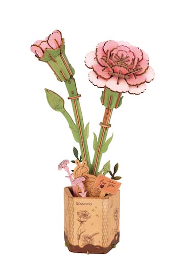 Michaels, Rowood Pink Carnation Wooden Bloom Craft – Category: Model Kits